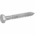 Hillman Lag Screw, 3/8 in, 3 in, Galvanized Hex 812068